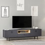 Hanah Home Soporte de TV Industrial Antracita 180 cm